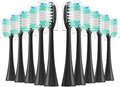 10PCS Replacement Electric Toothbrush HeadsCompatible for AquaSonic Black Series/Vibe Series Pro/Duo Pro(10pcs BK)