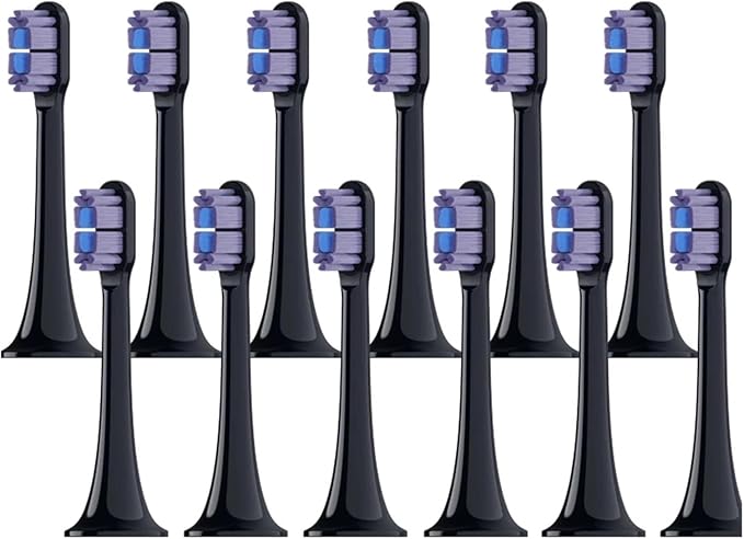 12/16/20PCSCompatible for XIAOMI MIJIA T700 Replacement Toothbrush Heads Soft Bristle Brush(T700 Purple-12pcs)