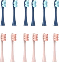12PCS Replacement Tooth Brush HeadsCompatible for X PRO/ Z1/ F1/ One/Air 2 /SE Sonic Soft Electric(6 Dark Blue 6 Pink)