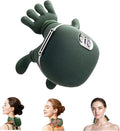 Neck Massager Bionic Heated Massager Portable Shiatsu Neck and Back Massager Electric Deep Tissue 4D Kneading Massage Simulated Human Hand Design for Pain Relief and Muscle Relax (Green)
