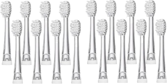 Replaceable Brush Heads Compatible for Seago SG977/EK6/EK7/SG513 Toothbrush Head(16 Pcs)