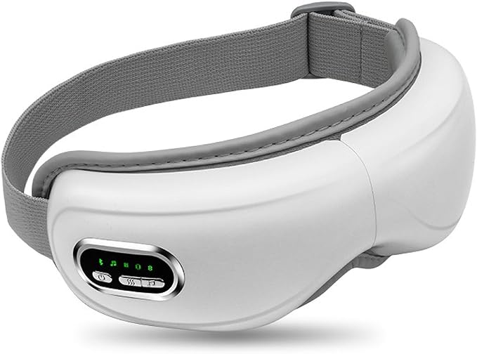 Eye Massager with HeatBluetooth Music Eyes Care Gift with 5 Massage Modes and 180° Folding Heated Eye Mask for Migraines Massages Eyes Muscles Gifts for Friend Loved Ones
