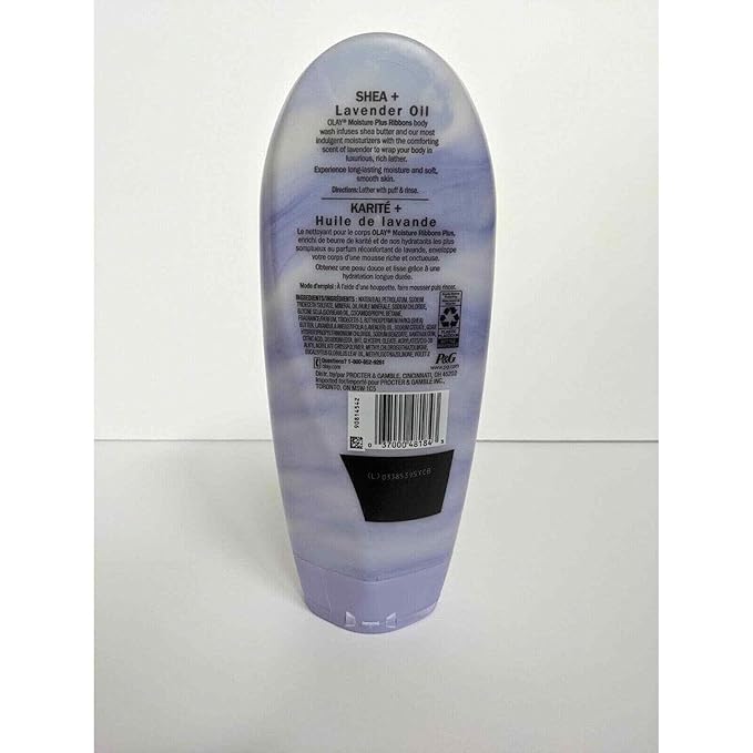 OLAY Moisture Ribbons Plus Shea Plus Lavender Oil 18 oz (Pack of 6)