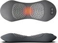 GDSAFS 3 in 1 Back Massager Soothe 3 in 1 Back Massager for Sciatica Heated Vibration Traction Memory Foam Pillow Relieve Neck &amp Back Discomfort Adjustable Height for Bed&ampChair (1*Grey)