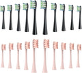 Replacement Brush Head for Oclean Electric Toothbrush Soft Bristle X/X PRO/ Z1 Brushes Replaceable fit for O-Clean Sonic(10 Black 10 Pink)