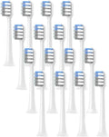 Suitable for Replacement of T200 Electric Toothbrush Head(White gray-16pcs)