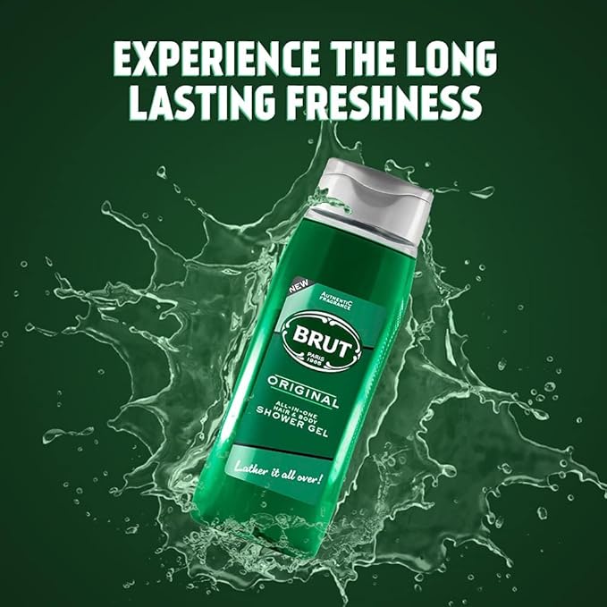 Brut Original Shower gel for Hair &amp Body | Body Wash for Men| Authentic Fragrance 500ml