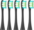 Replacement Brush Heads Compatible for Oclean Flow/X/X PRO/F1/ One/Air 2 Sonic Electric Toothbrush Blue Green Soft Bristle Nozzles(5 Black)