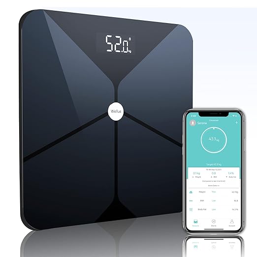 Scales for Body Weight and Fat Lepulse Weight Scale Digital Bathroom Scale with Body Fat and Water Weight High Accurate Bluetooth BMI Smart Scale 13 Body Composition Analyzer with Fitness App