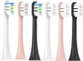 Replacement Toothbrush Heads Compatible for HISMILE Electric Sonic Soft Bristles Nozzles4/8/16PCS(4PCS Black)