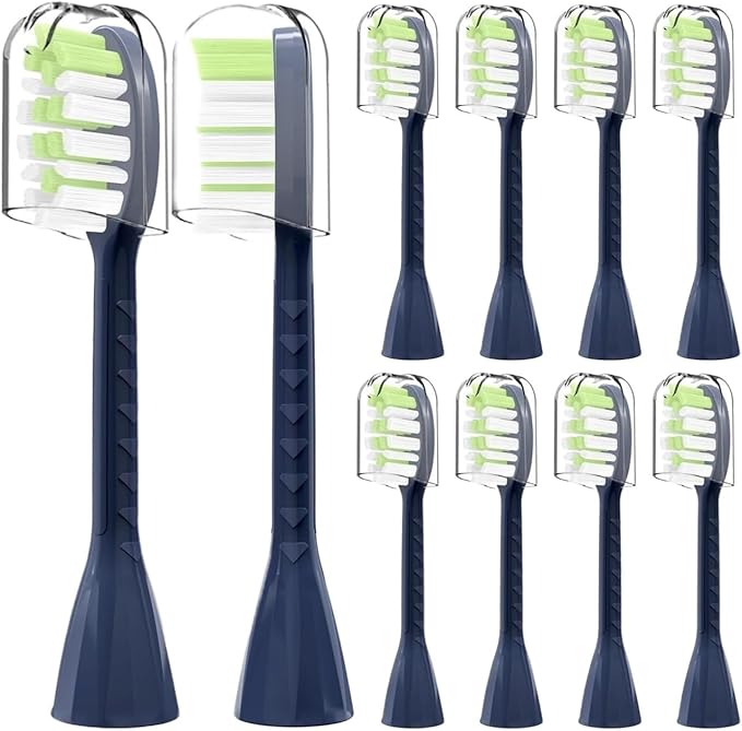 10Pack Toothbrush Replacement HeadsCompatible with HY1200/06 BD1003/AZ(Blue)
