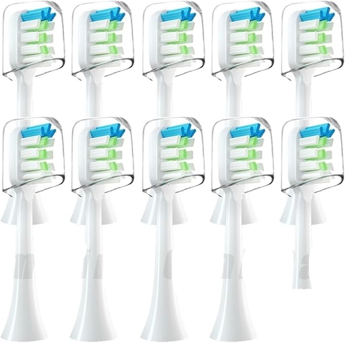 Compatible for FUPAI Electric Toothbrush Head A6 / A6plus A6splus A8 Z5 Universal Vacuum Package Replacement Brush(Black)