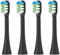 Replacement Toothbrush HeadsCompatible for Nandme Nx9000 Sonic Electric Soft Bristles(4pcs Black)