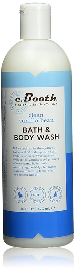 c.Booth Clean Vanilla Bean Bath &amp Body Wash 16 Fluid Ounce