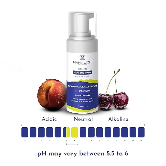 Mannlich Intimate Wash (2-Pack) - 150ml | Fights Odour Itch &amp Fungal Growth | Tea Tree Neem pH Balanced