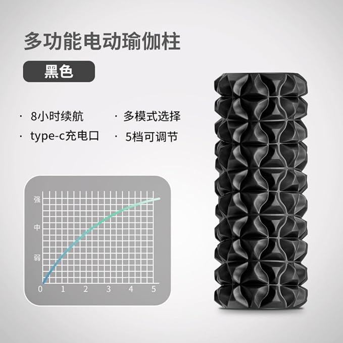 电动 Foam Roller SetMassage Roller Stick泡沫轴专业 Yoga Fitness Workouts Massage 瑜伽器材滚轮瘦小腿狼牙棒按摩滚轴健身柱 HomeOffice Body Electric Massagers
