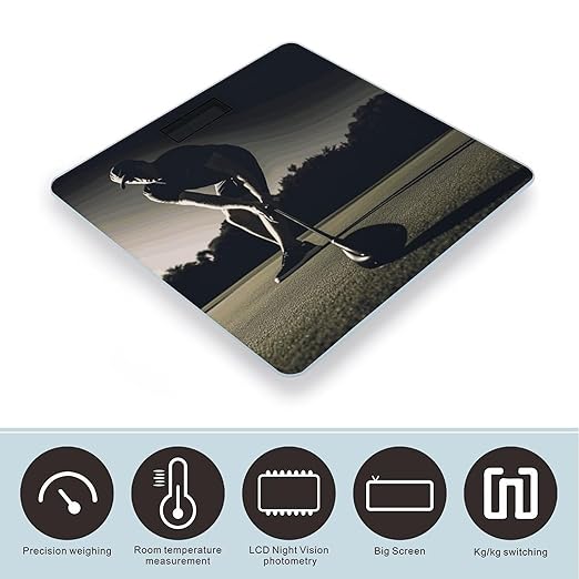 Golf Fitness Bathroom ScaleHighly Accurate Digital Weighing Machine for People Bright LED Display Weight Scale for The Aldult Home Use