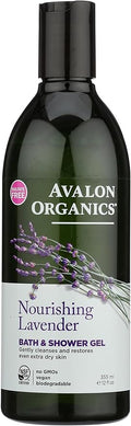 Avalon Organic Botanicals Bath &amp Shower Gel Lavender 12 oz