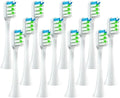 12pcs Brush Sonic Toothbrush Soft Bristle NozzlesCompatibility for X3/X3U/X5 Replacement Heads Clean Tooth(12pcs White)