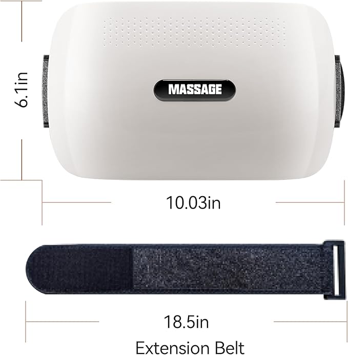Upgraded Double Disc Abdominal Massager - Electric Stomach Massager with Bidirectional Rotation for Digestion Relieves Gas Constipation &amp Period Cramps