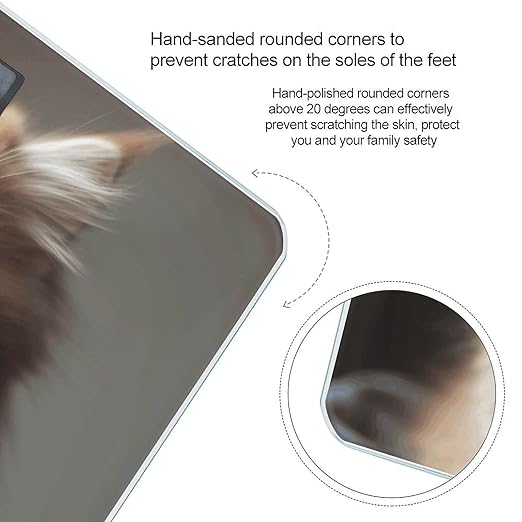 Cute Kitty Bathroom Scale Weight Scale for Body WeightHighly Accurate Digital Weighing Machine Clear LED Display Digital Bathroom Body Scale 400lb/182kg