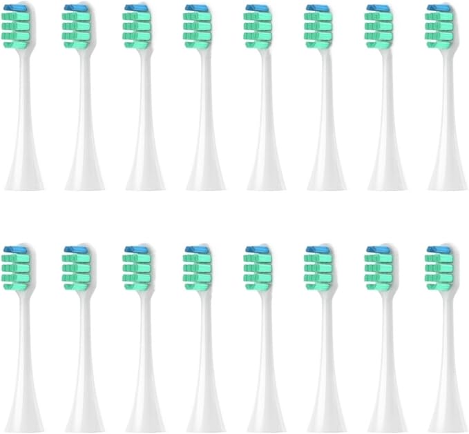Replacement Toothbrush HeadsCompatible for Panasonic Doltz EW-DC01/DC12/PDL54/PDP51/EW1031/DE92/WEW0980/DL40/DL75/DL82 Electric(16pcs White)
