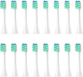 16pcs Replacement Toothbrush HeadsCompatible for Panasonic Doltz EW-DC01/DC12/PDL54/PDP51/EW1031/DE92/WEW0980/DL40/DL75/DL82(16pcs White)