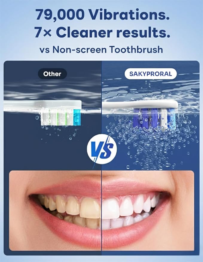 G5S Electric Toothbrush (Pink) + Ultra White Toothpaste 2 Pack 150-Day Rechargeable Toothbrush Visibly Whitens Yellow Teeth