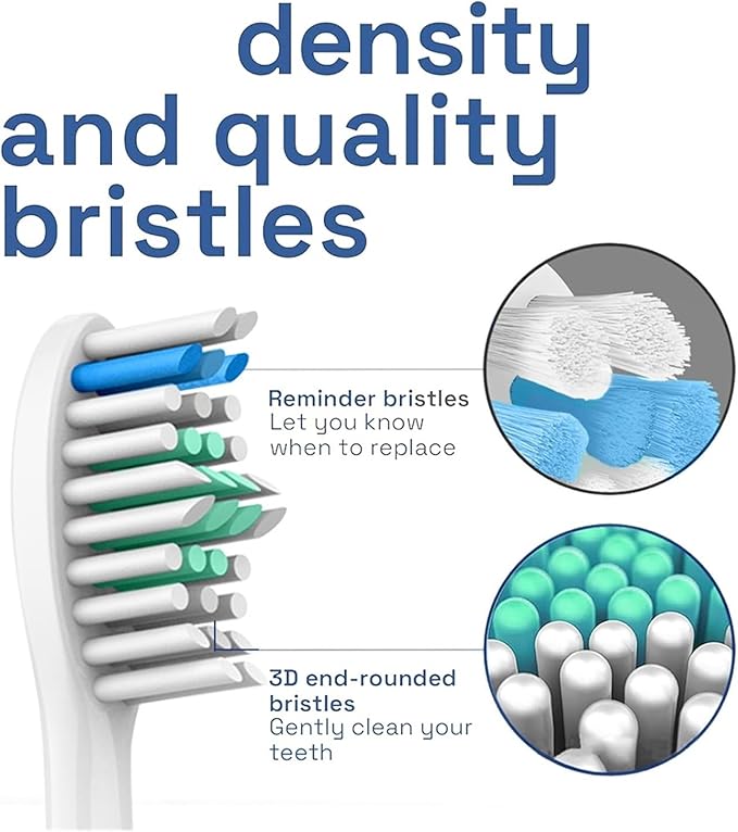 Compatible for Replacement Toothbrush Heads(6 Pcs)