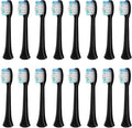 Compatible for Sarmocare S100 S200 S600 S700 S710 S800 S820 S900 S910 Toothbrush Heads Ultrasonic Sonic Electric(16black)