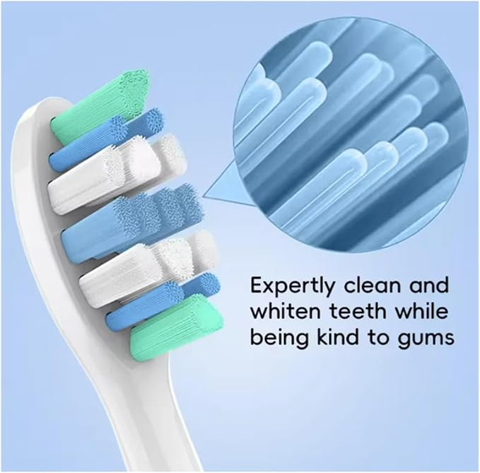 Replacement Toothbrush Heads Compatible with Philips Electric Brush Head 1100 2100 4100 4300 5100 5300 6100 6500 Etc(20pcs)