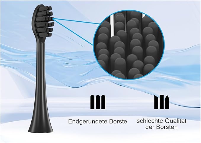 Compatible with Happy Brush Eco Vibe 3 Electric Toothbrush Replacement Brush Heads with dust Removal C