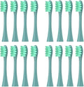Replacement Brush Heads Compatible with Oclean Sonic X/X Pro/ Z1/ SE / F1 / One / PW01/03/05/07/09 P5 Electric Toothbrush Heads(16 Green)