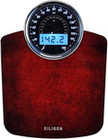 EILISON Highly Advance 2-in-1 Digital &amp Analog Weighing Scale for Body Weight-400lbs 4 High Precison GX Sensor Accurate Thick Tempered Glass Extra Large Display (Red)