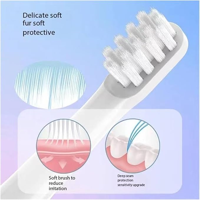 8PCS Replacement Electric Toothbrush Heads Compatible for EX3 T100 Bristles