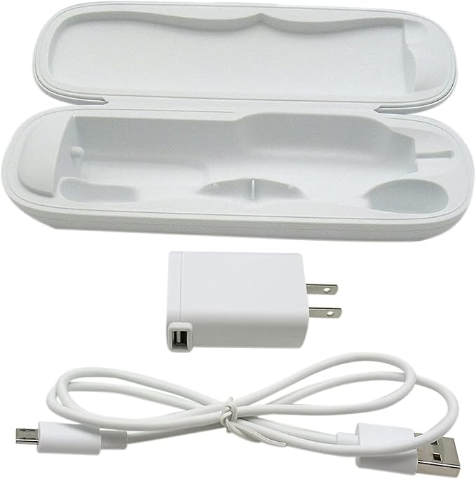 2023 Upgraded Economical Travel Charger Case w/AC Charer + USB Cable for Philips Sonicare HX6xxx HX89 HX91 Series