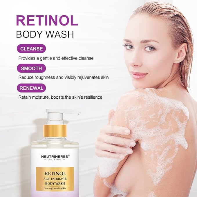 Neutriherbs Body Wash Body Lotion Target Aging Skin Clean Refresh and Rebounce Skin