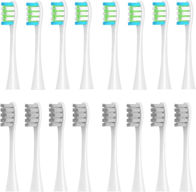Compatible for Oclean 16PCS Replacement Brush Heads - Sonic X/X Pro/Z1/SE/F1/One/PW01-09/P5(16 (2 Colors))