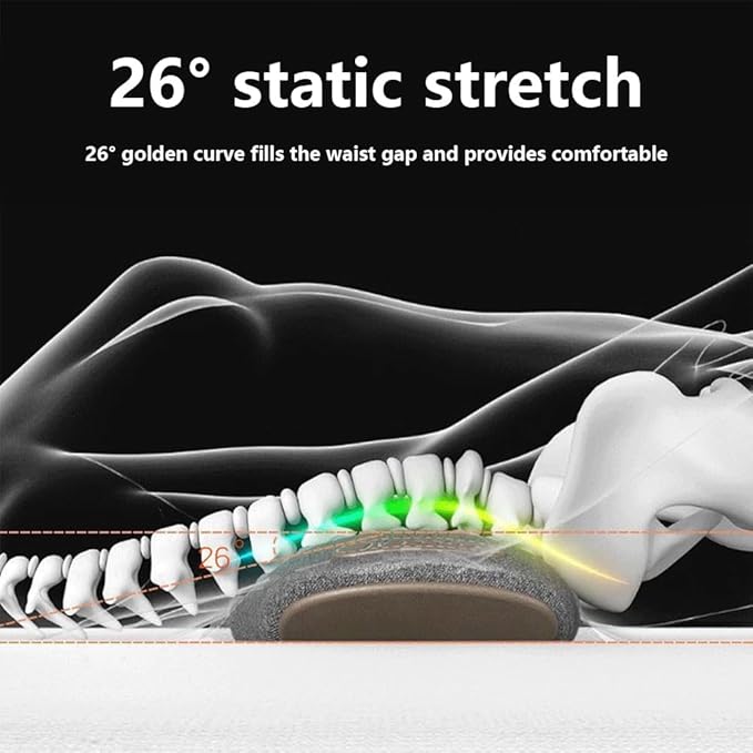 GDSAFS 3 in 1 Back Massager Soothe 3 in 1 Back Massager for Sciatica Heated Vibration Traction Memory Foam Pillow Relieve Neck &amp Back Discomfort Adjustable Height for Bed&ampChair (1*Grey)