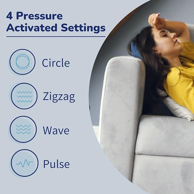 My Massage Pillow- Pressure Activated Massage Vibrating Massage Pillow Mymassagepillow Helps Relieve Back Pain and Foot Pain Great for Circulation! (Modern Taupe)