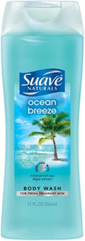 Suave Naturals Body Wash Ocean Breeze - 12 oz Pack of 5