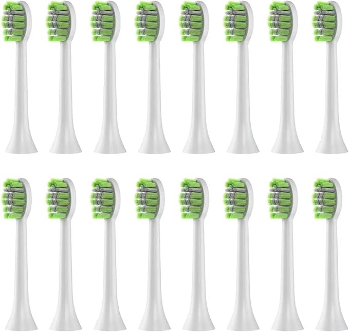 Compatible for Y05 YD05 Electric Toothbrush Heads Replacement Soft Bristles Nozzles(16pcs White)