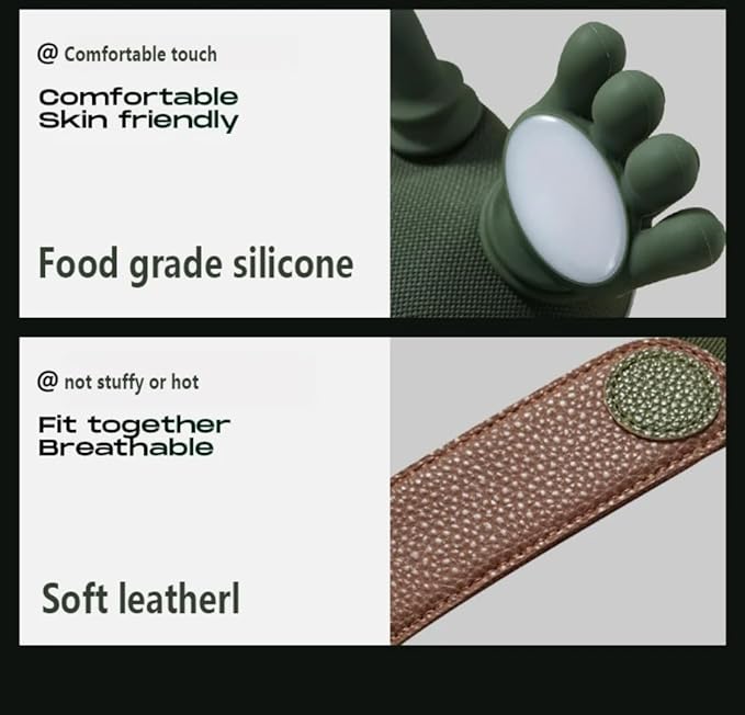 Neck Massager Bionic Heated Massager Portable Shiatsu Neck and Back Massager Electric Deep Tissue 4D Kneading Massage Simulated Human Hand Design for Pain Relief and Muscle Relax (Green)