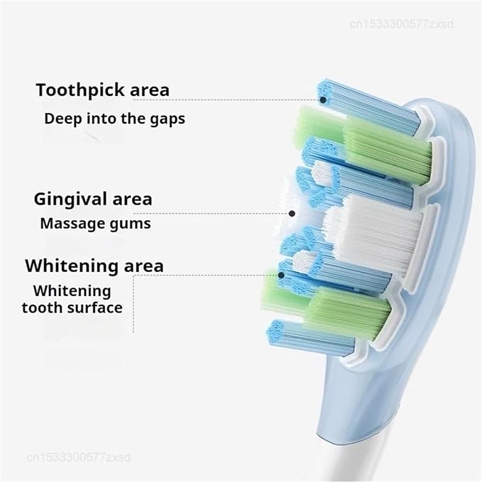 New Compatible ForXiaomi Mijia Oscillation Electric Toothbrush Brush Head 3PCS Heads Sonic Vibration Accessories Set(Clean Version)
