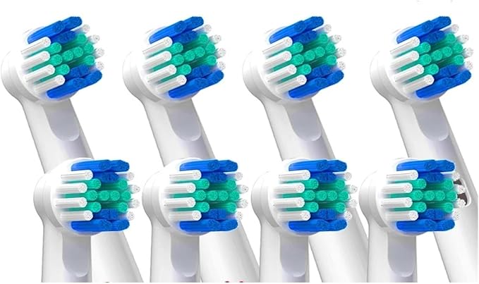 Brush Heads Refill Compatible for O bElectric Toothbrush Heads Replacement for Oral Nozzles D12 Cross(8pcs-EB50)