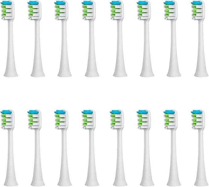 Replacement Toothbrush HeadsCompatible for SOUNESS SN903/SN901/905/601/SN801/SN810/SN201/SNK01/ST802/ST903 Nozzle(16white Whitening)