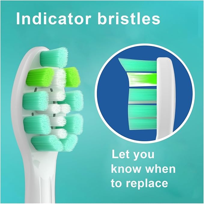 16 Replacement Toothbrush Heads Suitable for Detachable Handles(16pcs White)
