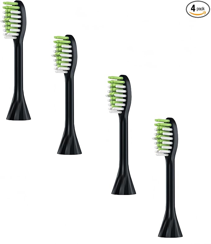  Electric Toothbrush Accessory Toothbrush Head. Compatible for Philips HY1100 HY1200 BH1022 ONE110 Series Electric Toothbrush(4pcs Black) ﻿