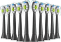 Replacement Toothbrush Heads Compatible with Philips Electric for EasyClean HealthyWhite and Other Snap-On Handles(10pcs Black)