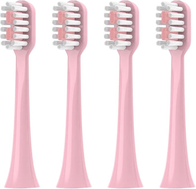 Replacement Toothbrush HeadsCompatible for Sarmocare S100 S200 S600 S700 S800 S900 S710 S820 S910 Electric(4pcs Pink)